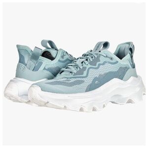 Sorel Kinetic Breakthru Day Lace Sneakers Womens size 8,  Crushed Blue, Gray